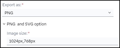 Export a picture of a report